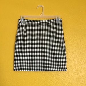 boohoo plaid skirt